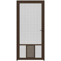 Brown Aluminum Hinged Screen Door F62162
