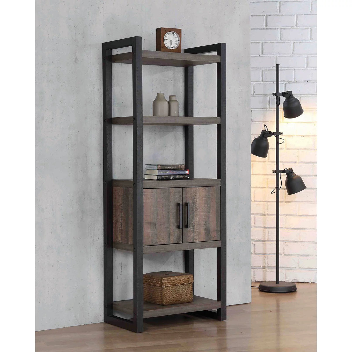 Weathered Oak Bookcase X201