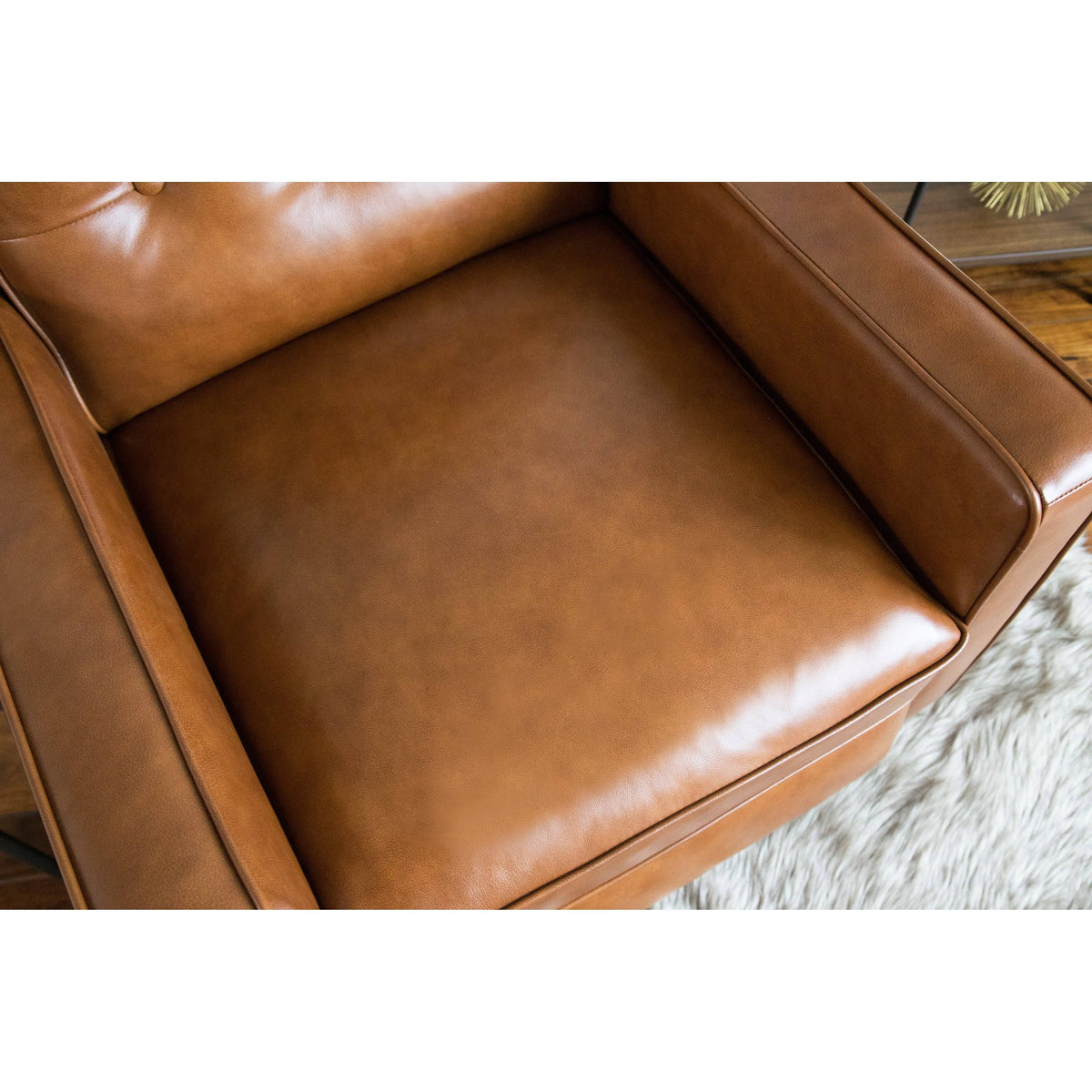 Top Grain Leather Pushback Recliner R17235