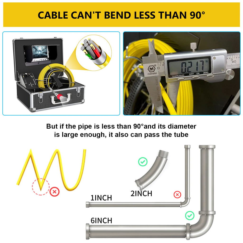 100ft Inspection Camera with 512Hz Sonde Transmitter and Receiver C222