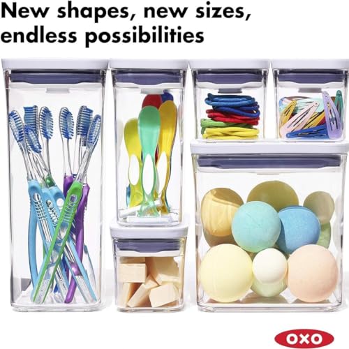 6 Piece Large Canister Set with Scoops, White A243