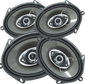 4-Way 380 Watts Coaxial Car Speakers 4 Ohm (4 Speakers) E362295