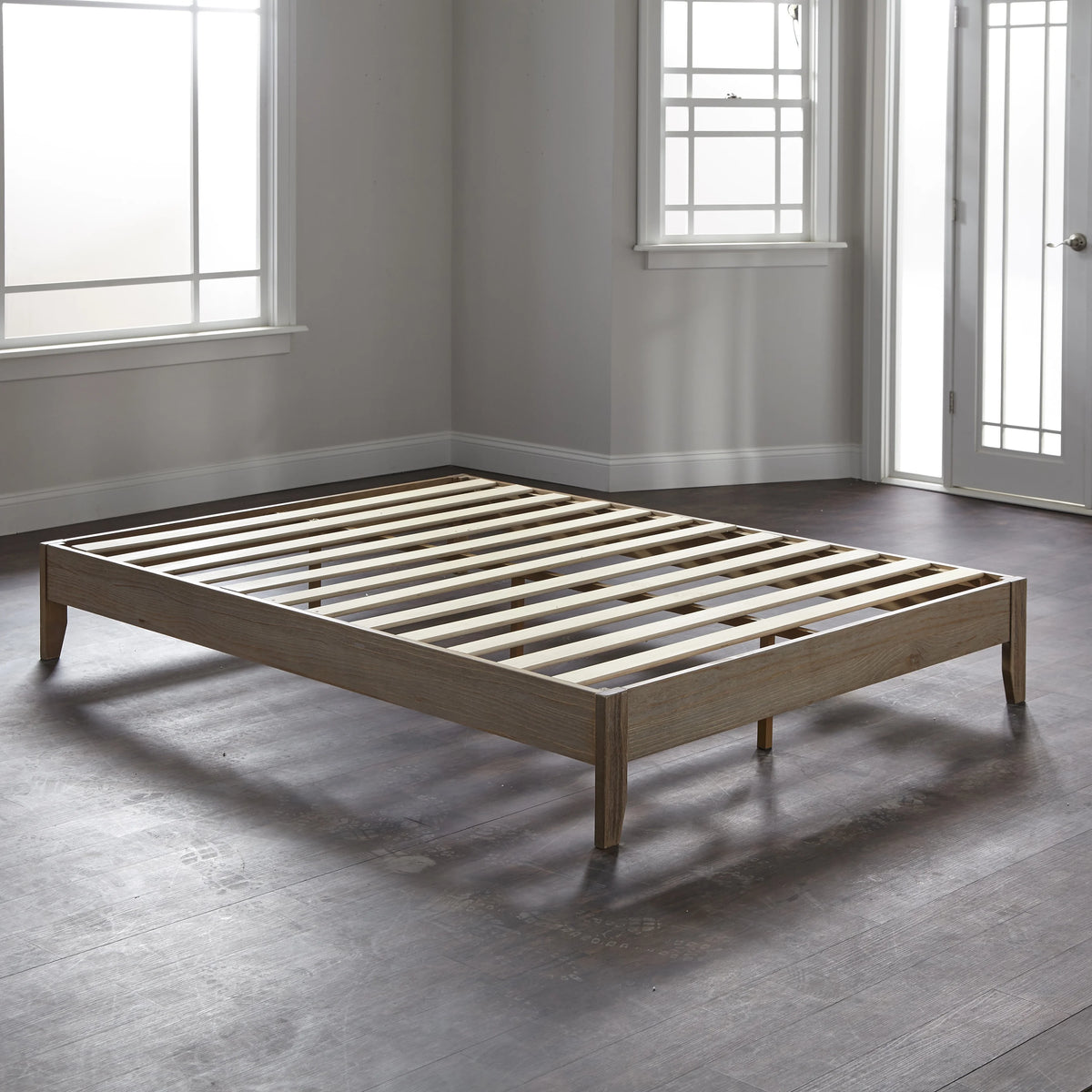 Twin Platform Bed Rustic Natural L87034