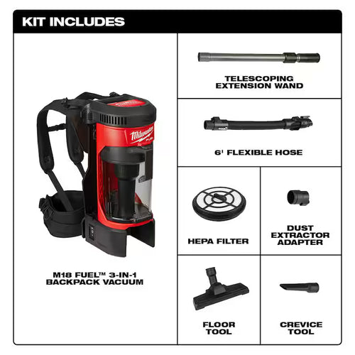 18-Volt Lithium-Ion Brushless Cordless 3-in-1 Backpack Vacuum P102