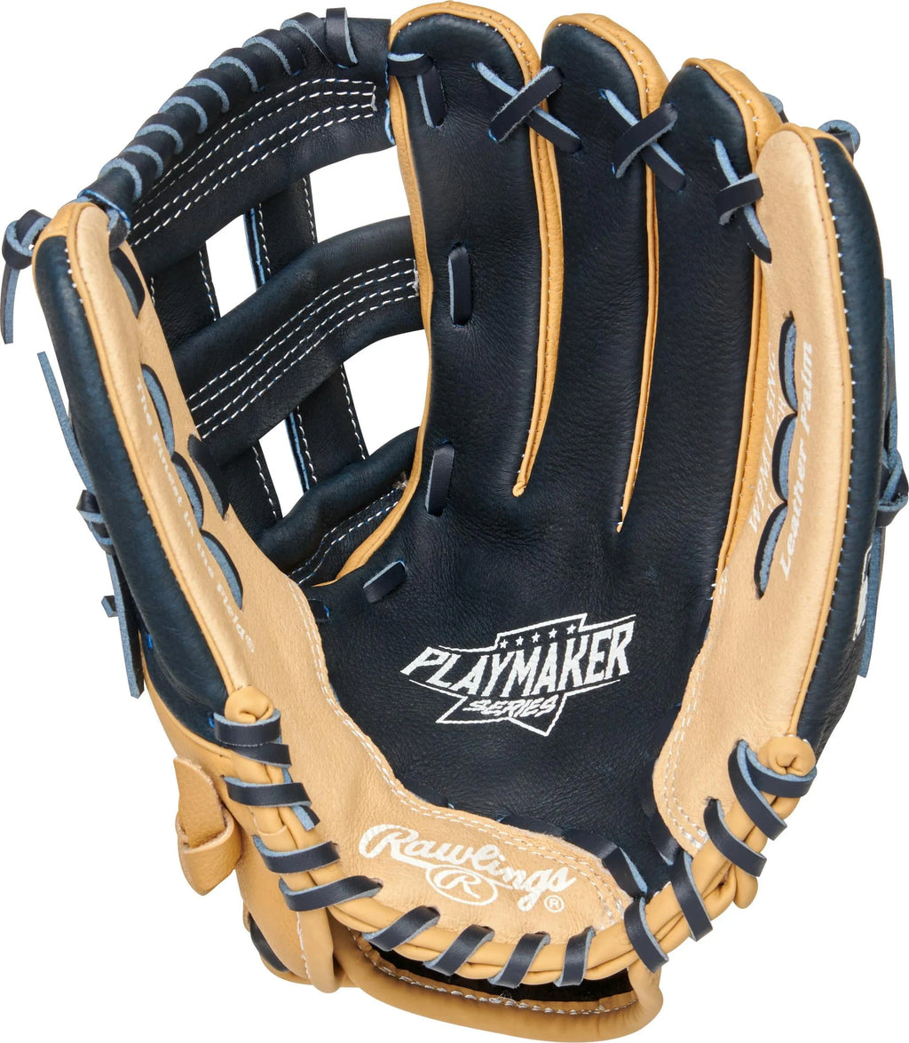 Youth Baseball Glove, Camel/Navy, 11.5 inch, Right Hand Throw C215813