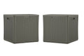 60 Gallon Resin Storage Deck Box 2 Pack H16557
