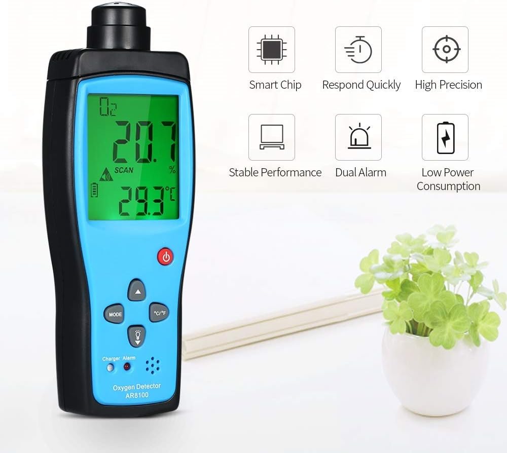 Digital Portable O2 Gas Tester E653884