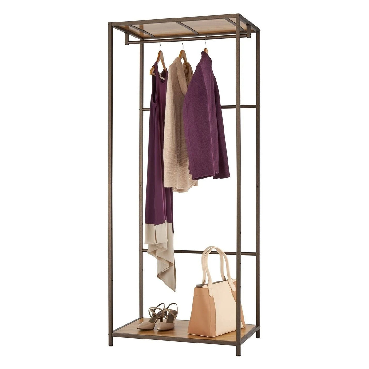Bronze Anthracite Bamboo Garment Rack U763