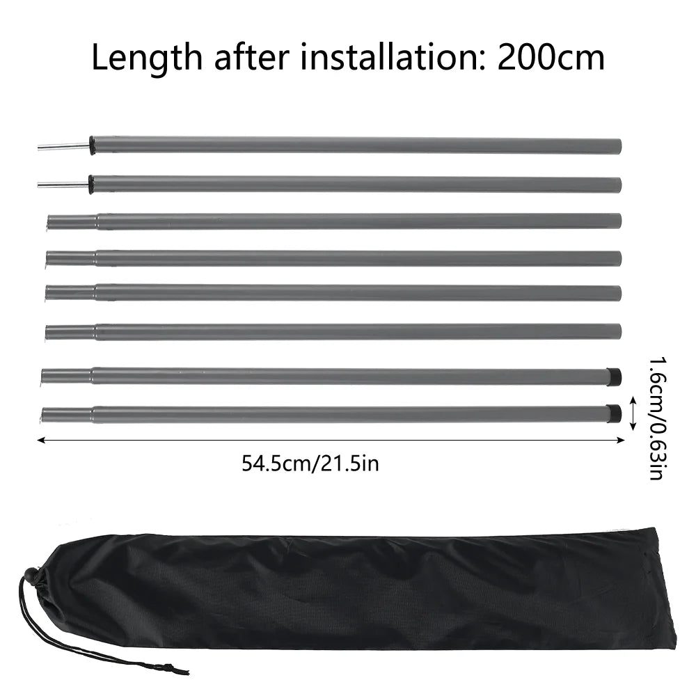 Adjustable Universal Iron Tent Poles for Camping Canopy Q917