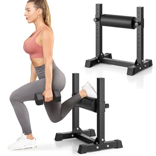 Bulgarian Split Squat Stand with 9 Adjustable Roller Heights H473