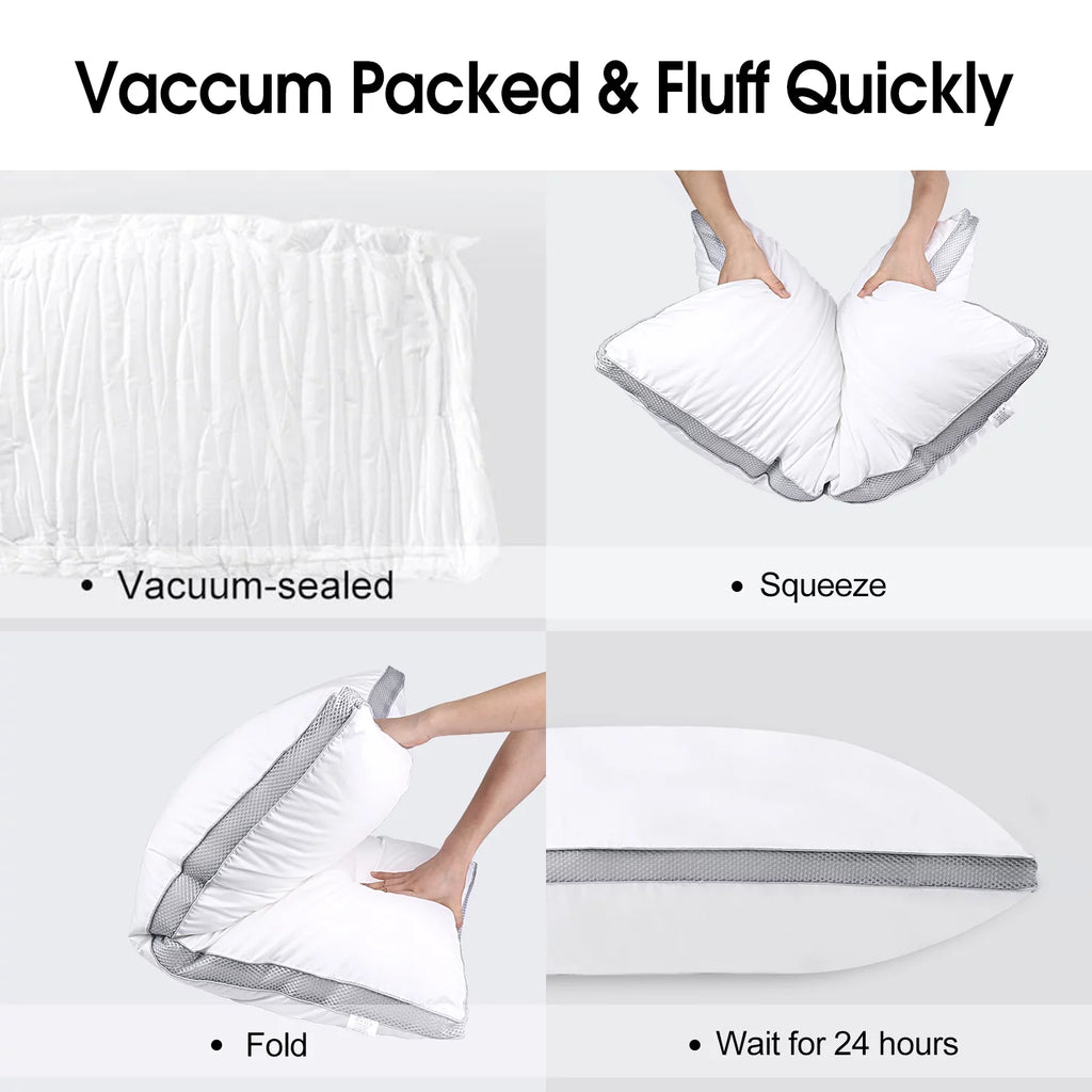 2 Pack Cotton Down Alternative Queen Size Pillows B281396