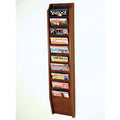 10 Pocket Wooden Magazine Rack B96906