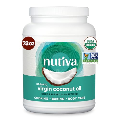 Organic Coconut Oil 15 fl oz, Cold-Pressed, Unrefined Extra Virgin Y75902
