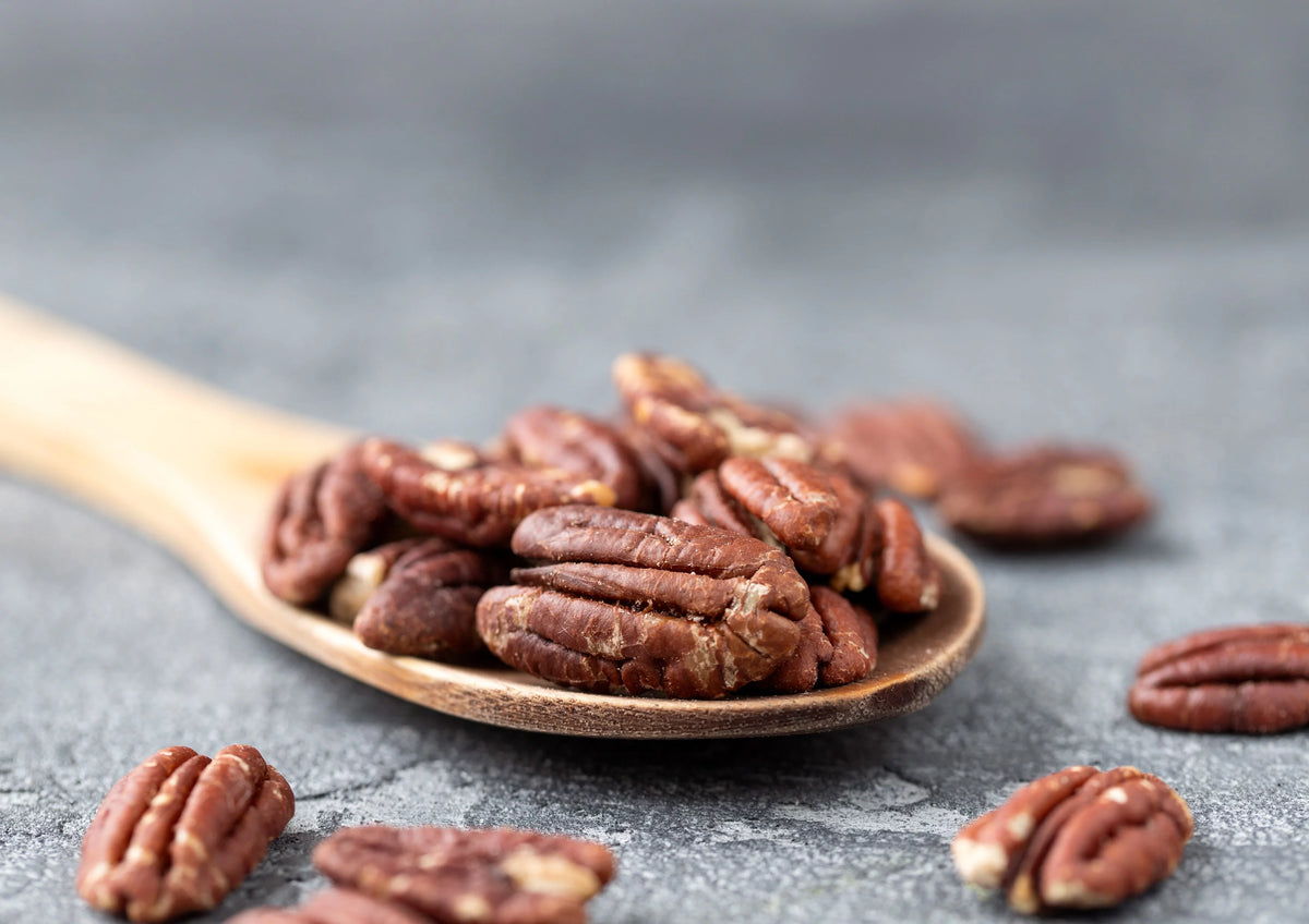 Organic Roasted Pecan Halves with Himalayan Salt, 1 Pound Q421