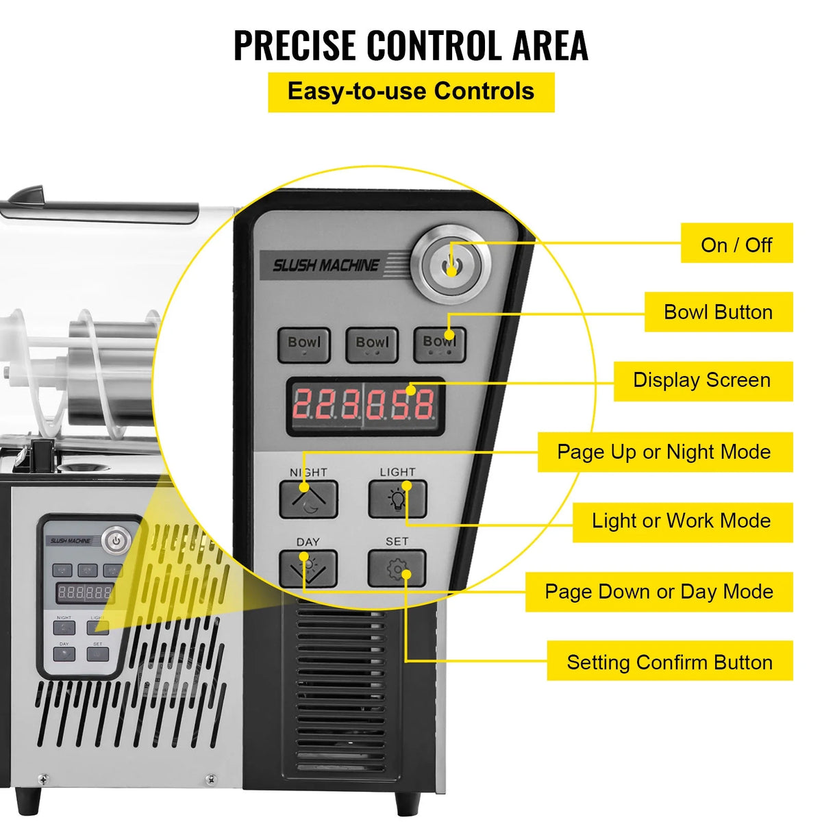 Commercial 3L Frozen Drink Slush Machine K5737