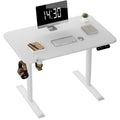 Electric Height Adjustable Standing Desk, 43 inch White R91068