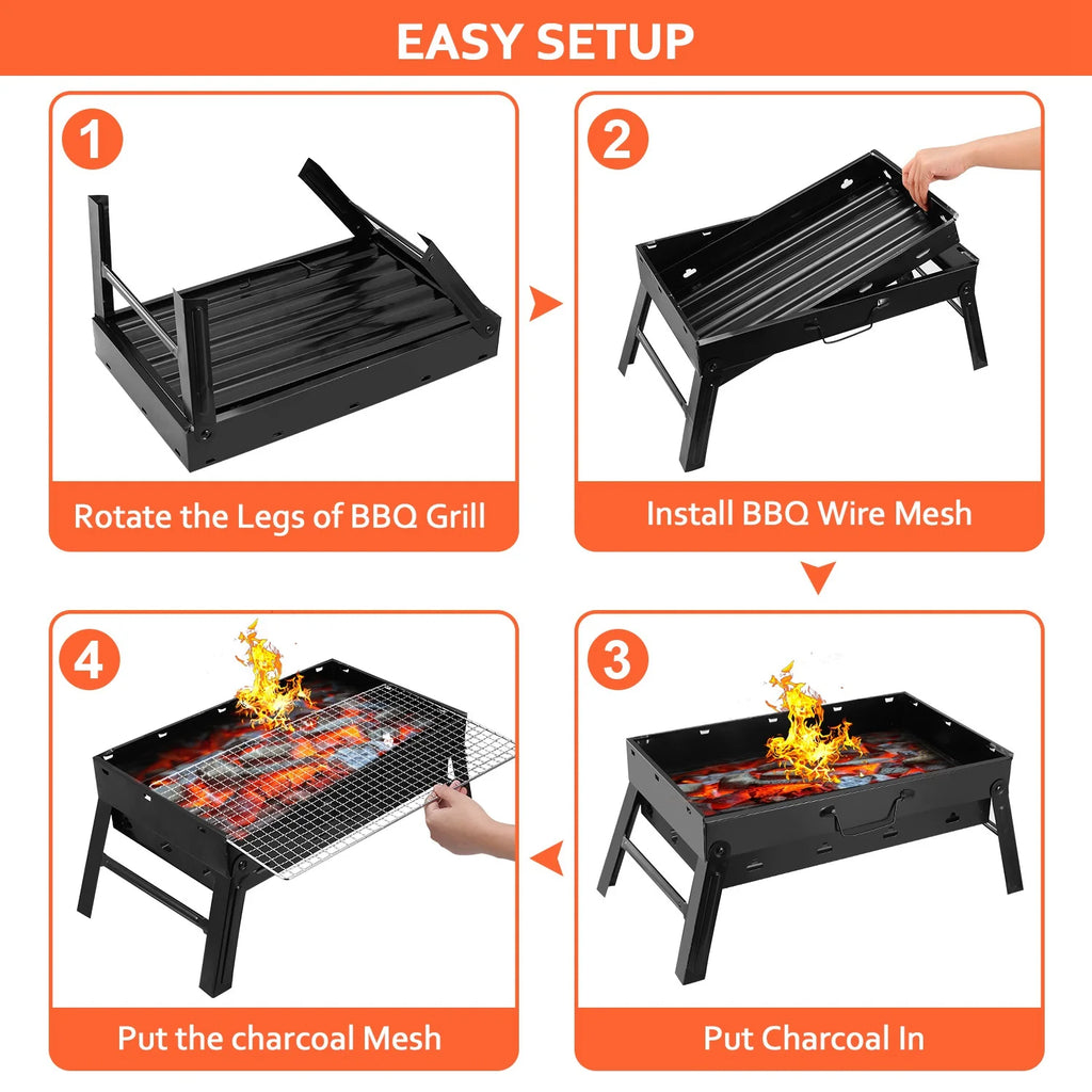 Portable Foldable Charcoal Grill M12141