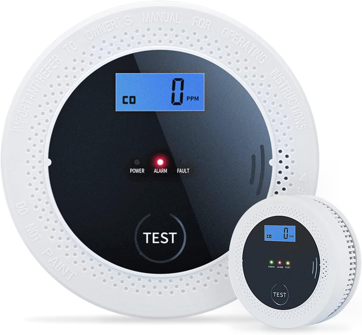 Smoke and Carbon Monoxide Alarm Detector with Photoelectric Sensor D489