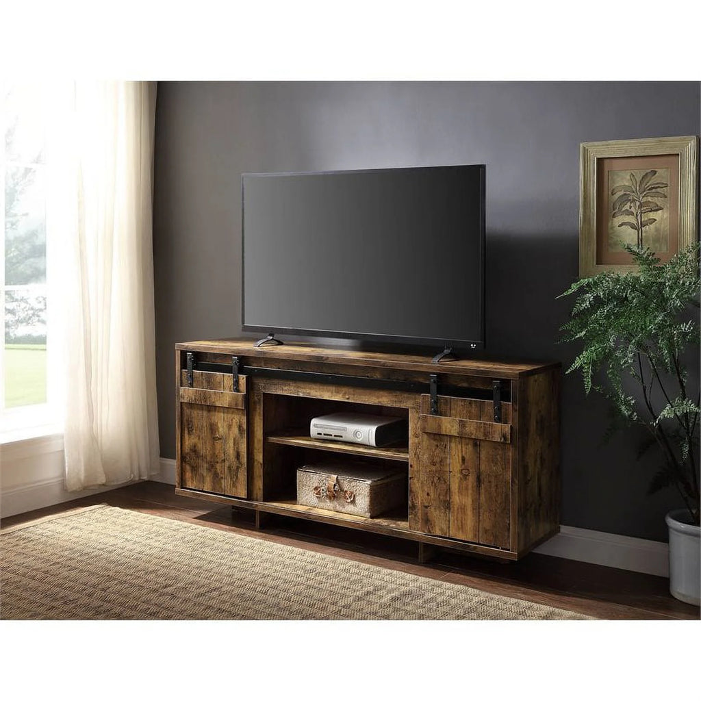 Farmhouse Wood TV Stand Q48582