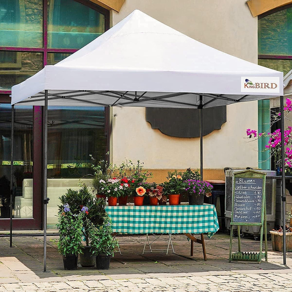 10'x10' Heavy Duty Waterproof Pop Up Canopy Tent with Roller Bag N1526