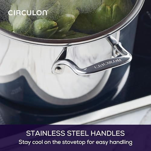 8 Quart Stainless Steel Nonstick Induction Stockpot with Lid N678