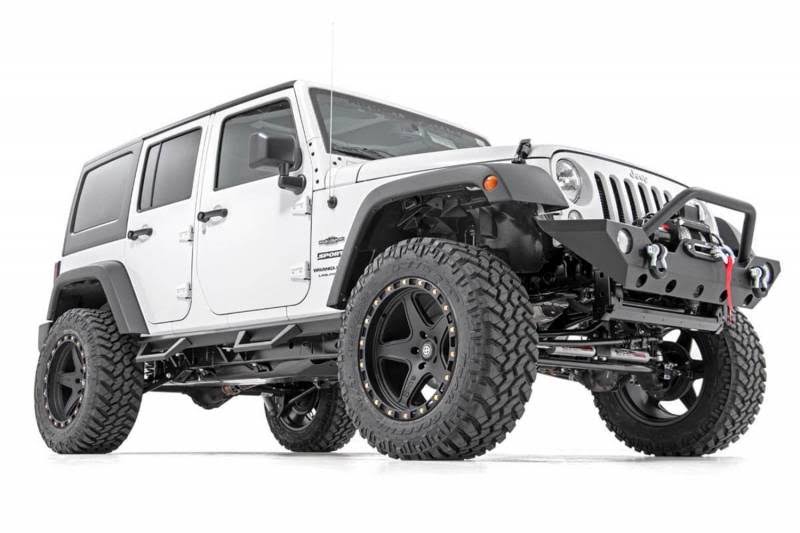 Black Drop Side Step Bars Y341