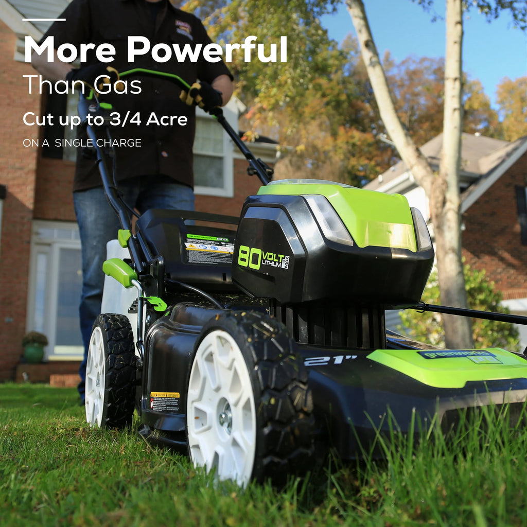 80V 21 Self Propelled Mower 5Ah Battery & Charger E1784