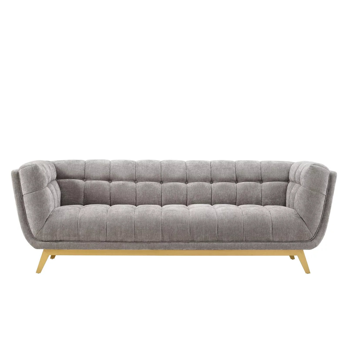 Light Grey Velvet Sofa I19994