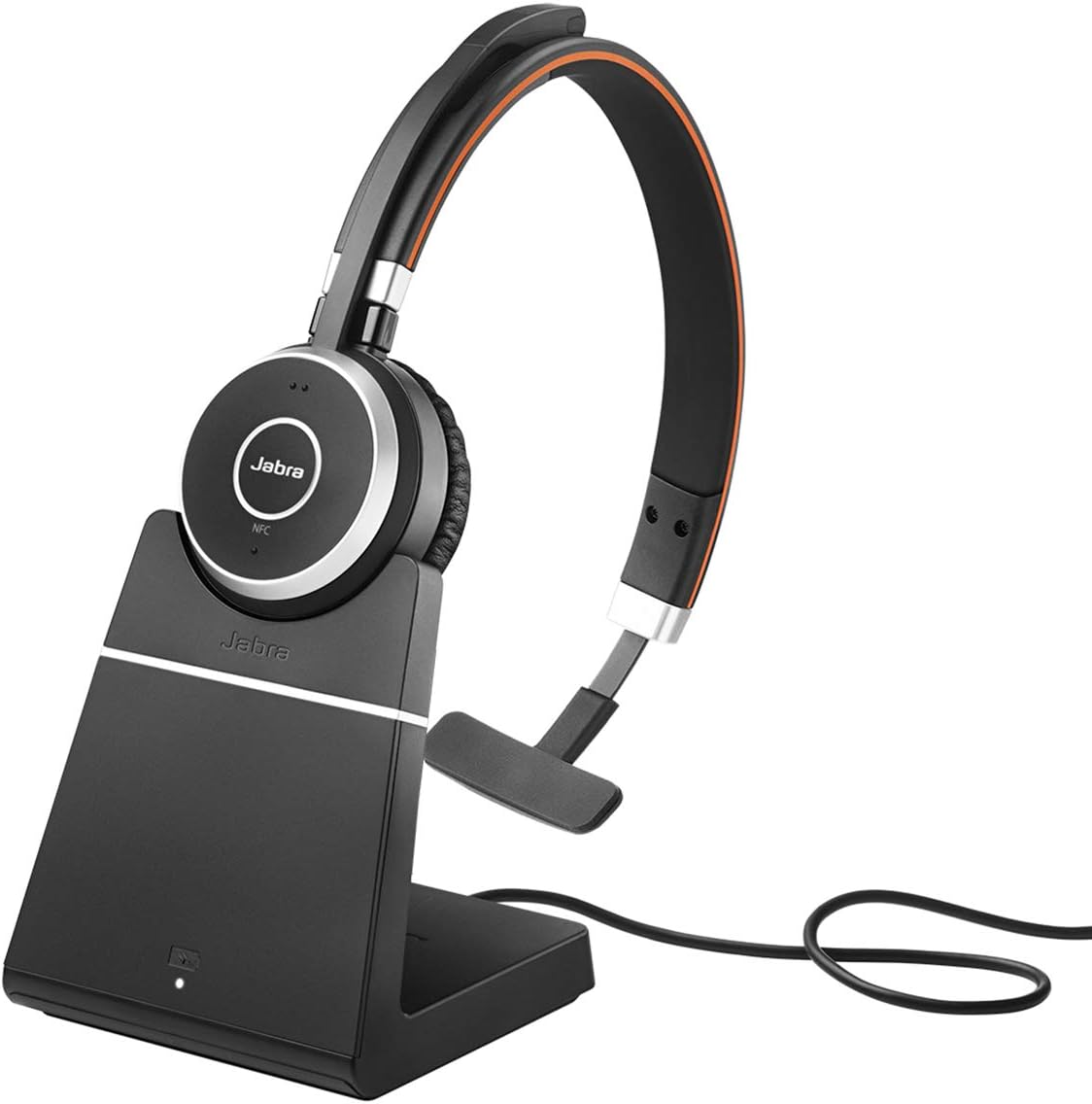 Jabra Evolve 65 UC Wireless Headset Mono with Link 370 USB Adapter Bluetooth Headset K25211
