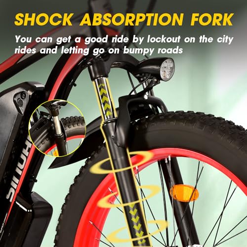 26'' Fat Tire Electric Bicycle with 750W Motor and 48V 13Ah Lithium Battery A439