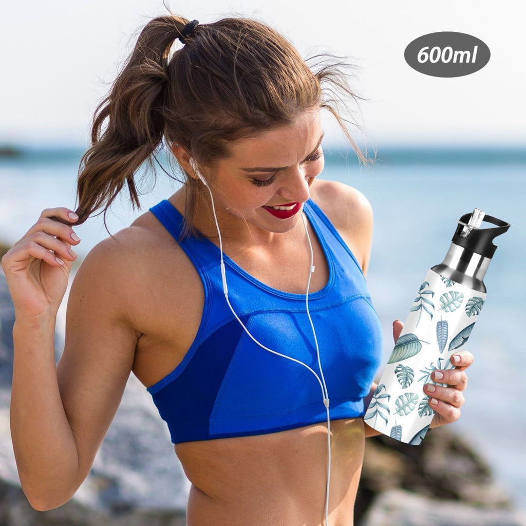 Insulated Stainless Steel Water Bottle with Straw Lid 20 oz D14403