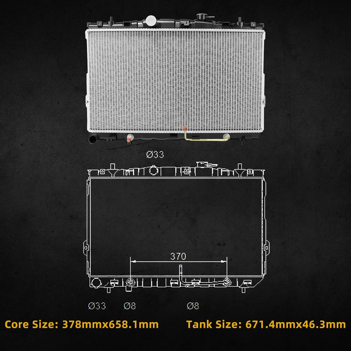 Complete Radiator Pack of 2 J7044