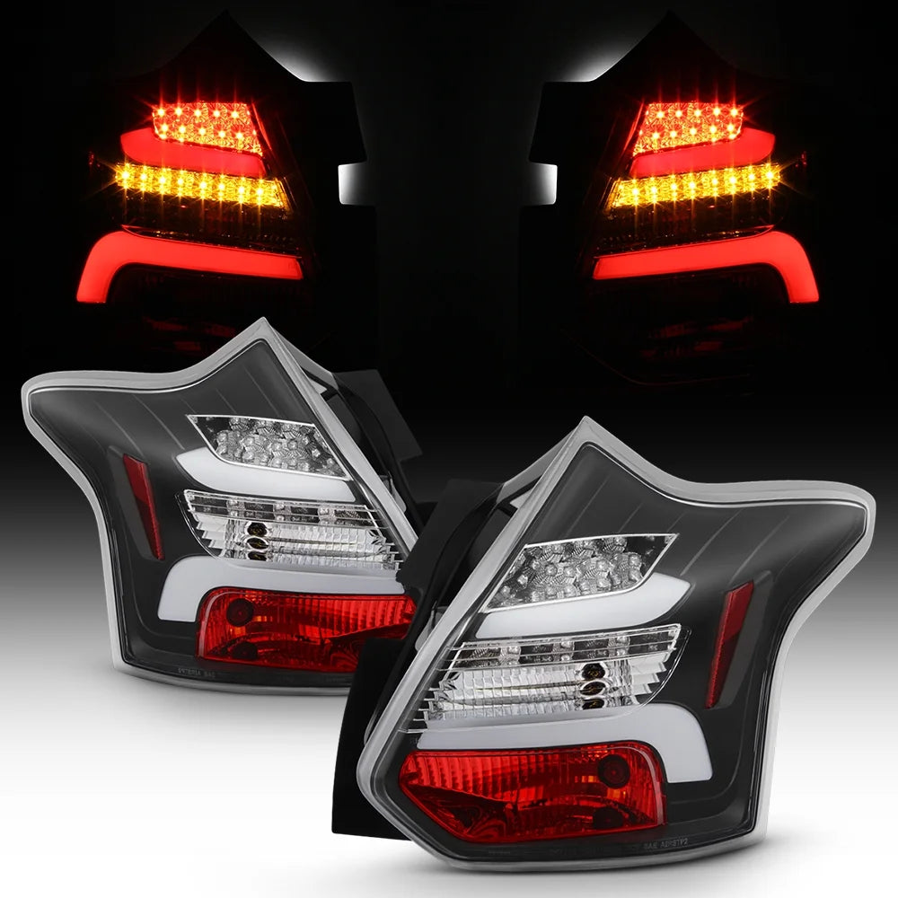 For 2012-2014 Ford Focus Hatchback LED Tail Lights Left+Right Pair U95042