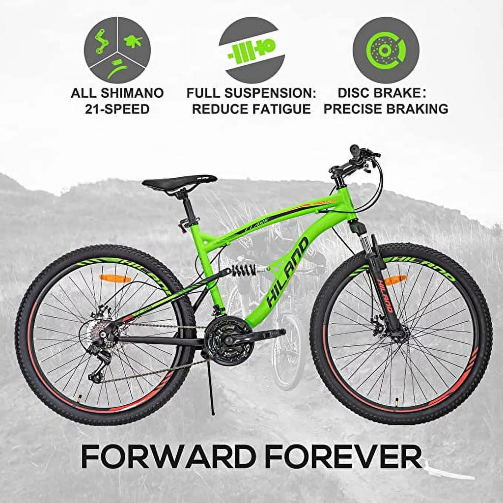 Full-Suspension 21 Speeds 26 Inch Wheels Mountain Bike W533