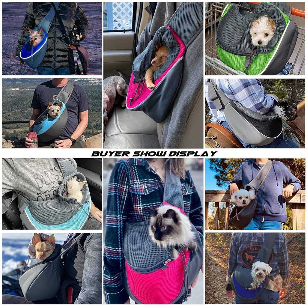 Breathable Mesh Pet Dog Sling Carrier X7489