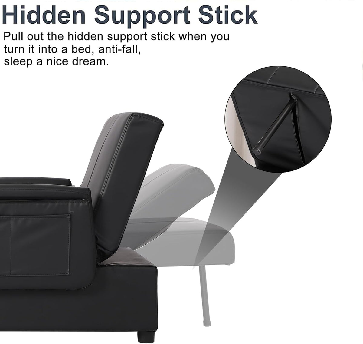 3 in 1 Folding Sofa Bed Chair E58297