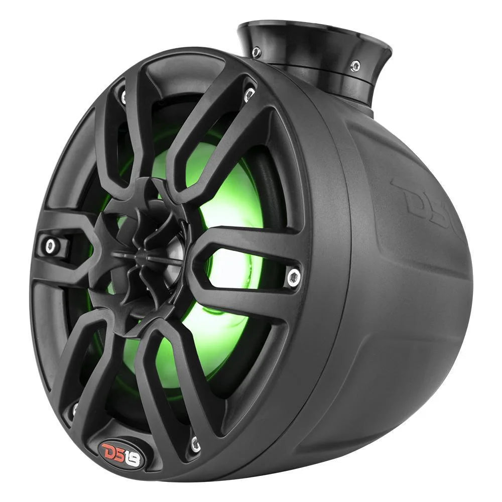 Mini 8" Marine Pod Speakers 750W Black RGB LED A5740