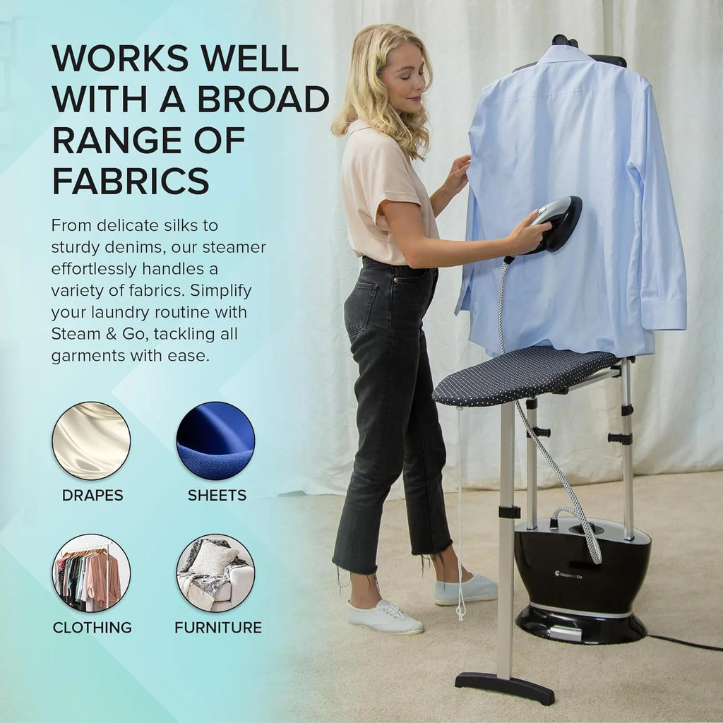 All-in-One Garment Steamer & Clothes Iron with Ironing Board & Hanger M7092