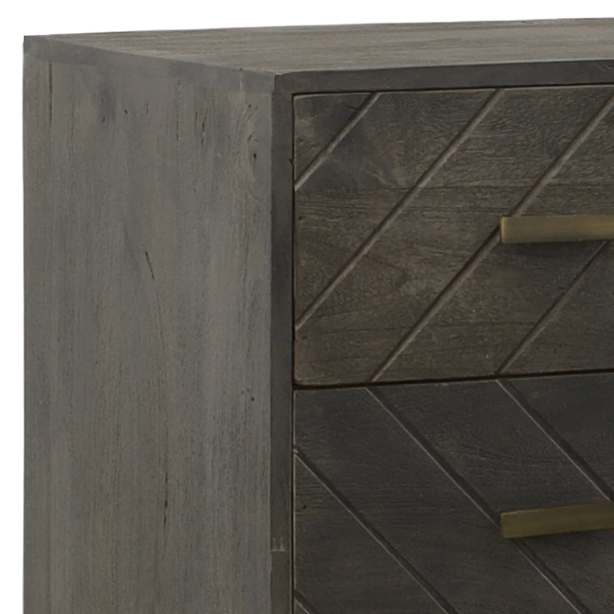 32 Inch 3 Drawer Mango Wood Dresser Chest B248572