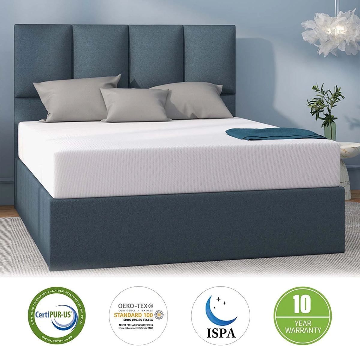 6 Inch Medium Firm Memory Foam Mattress H74628