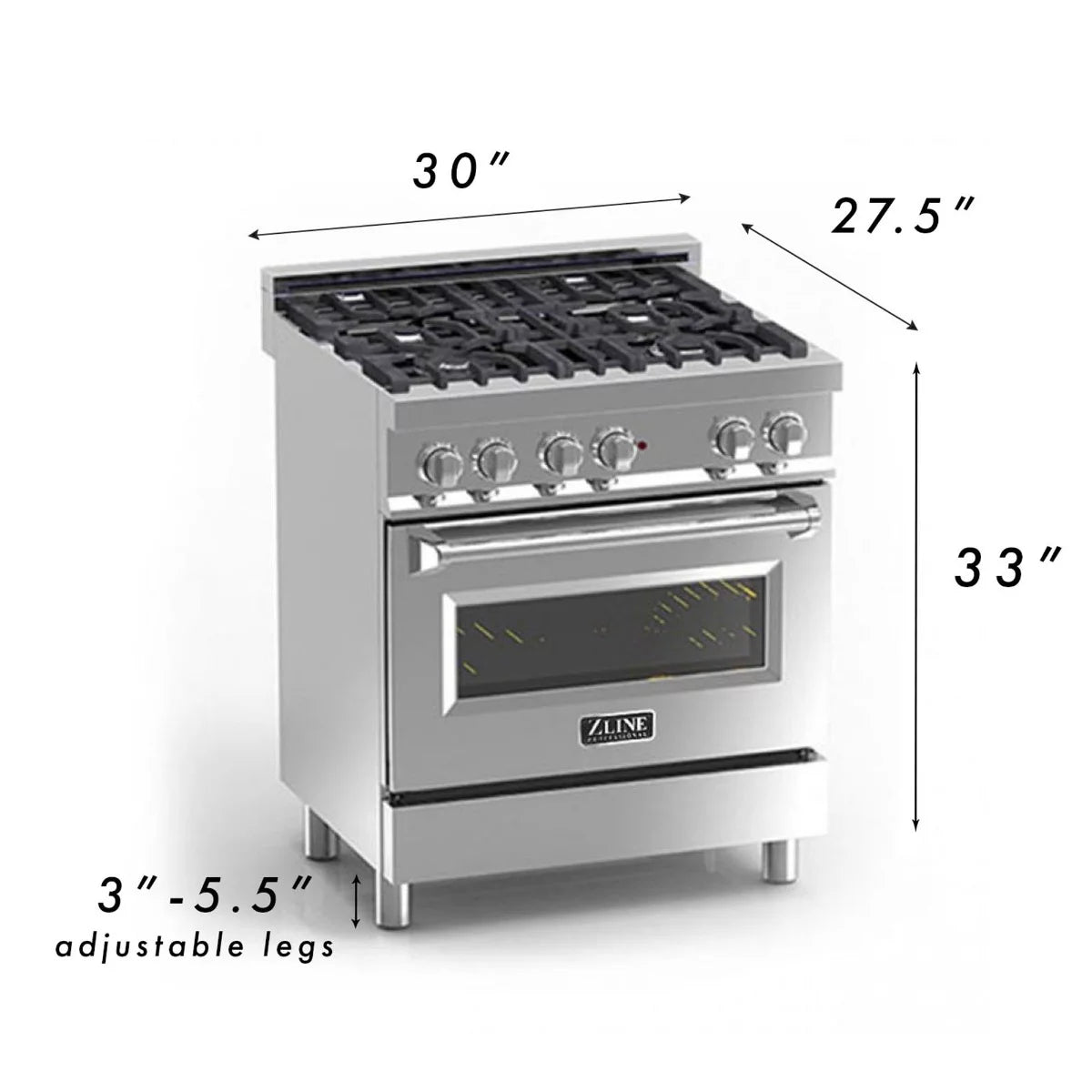30 in. Dual Fuel Range with Red Matte Door U834361