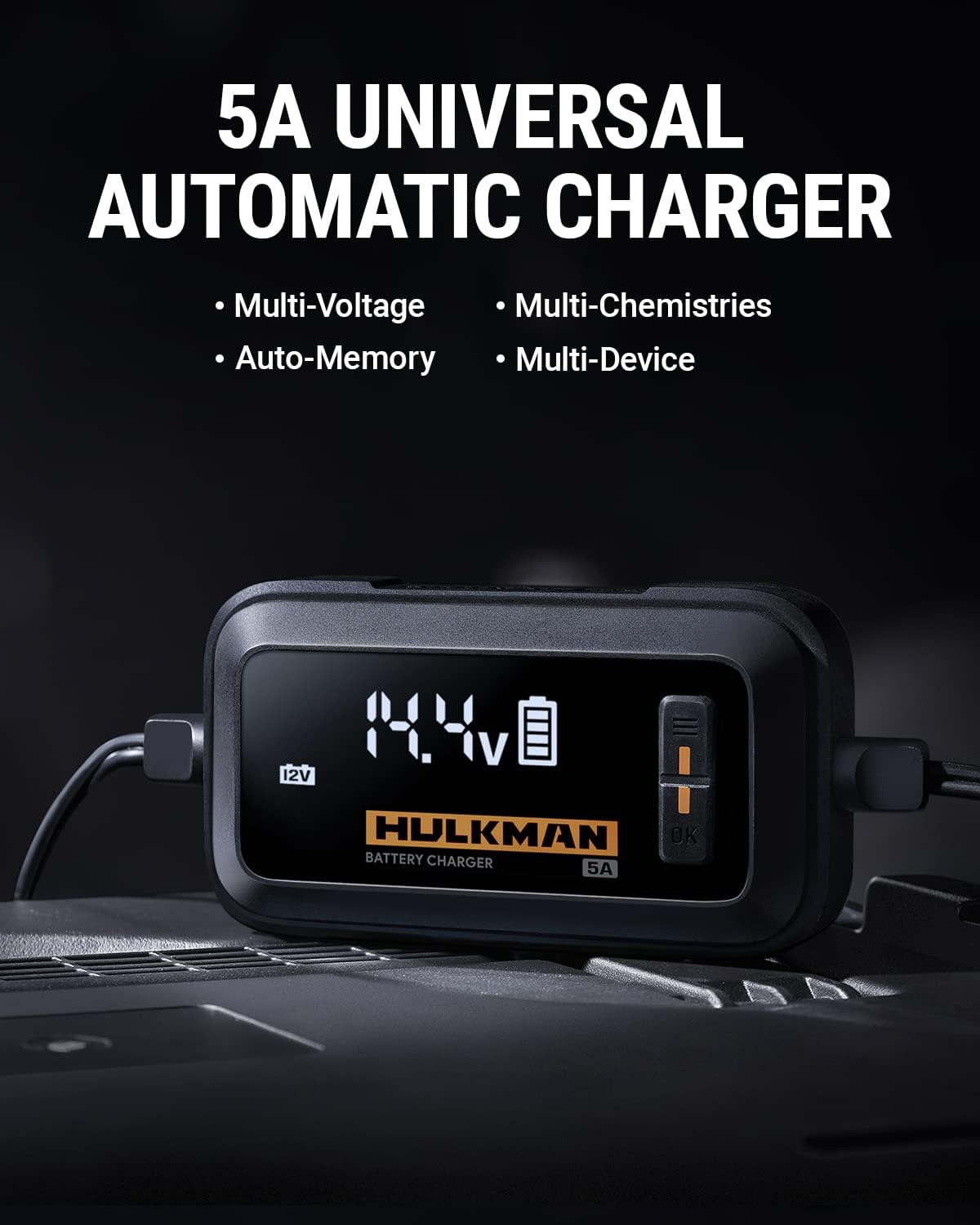 2 Pack 6V/12V Car Battery Charger and Maintainer with LED Screen Desulfator Q796548