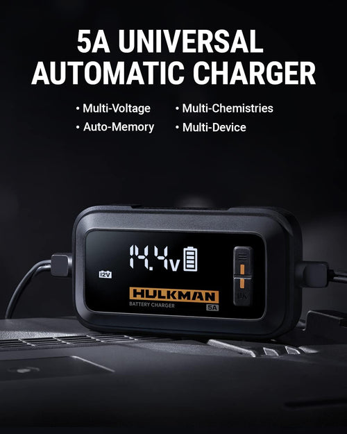 2 Pack 6V/12V Car Battery Charger and Maintainer with LED Screen Desulfator Q796548