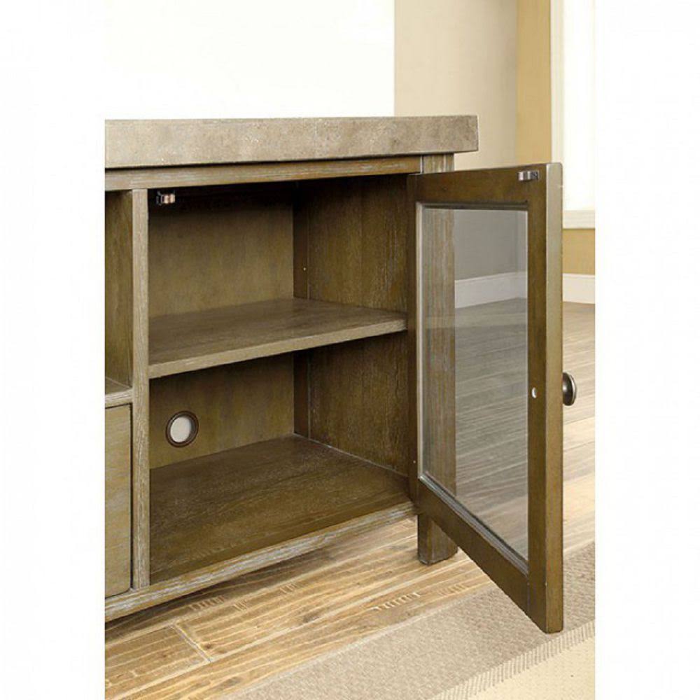 Light Walnut TV Console W5365