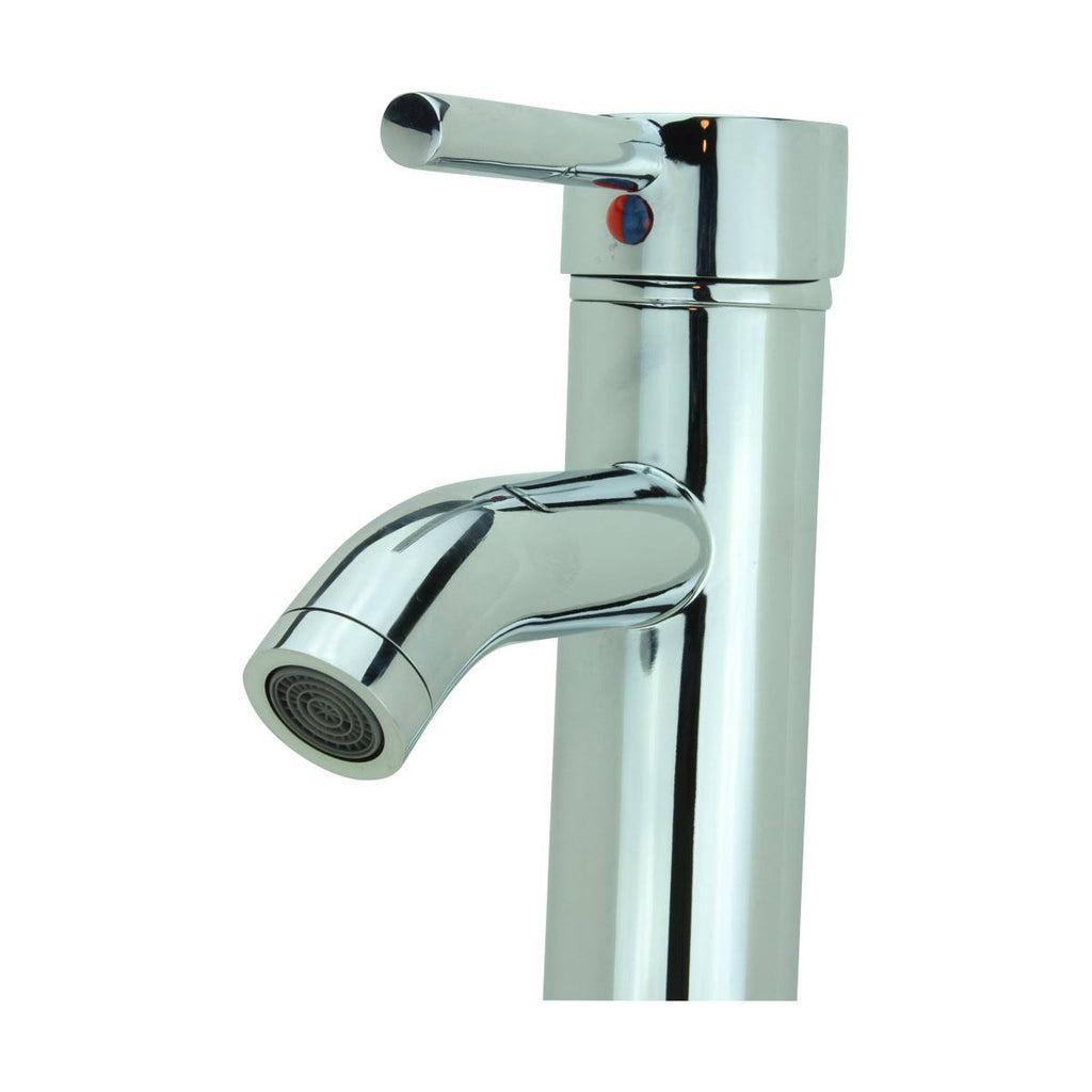 Chrome Solid Brass Single Hole Bathroom Faucet L743