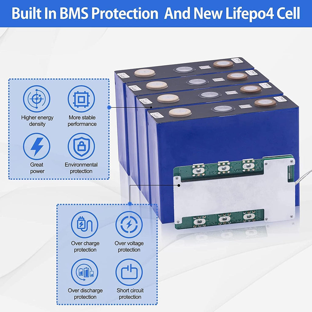 12V 200Ah Plus Lithium Battery, LiFePO4 RV Deep Cycle Rechargeable Battery, Built-in 200A BMS T23481