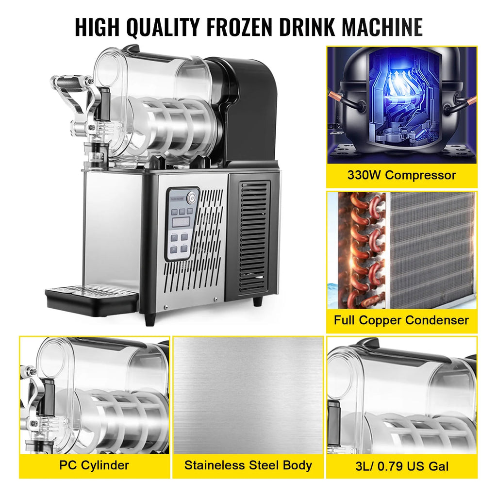 Commercial 3L Frozen Drink Slush Machine K5737