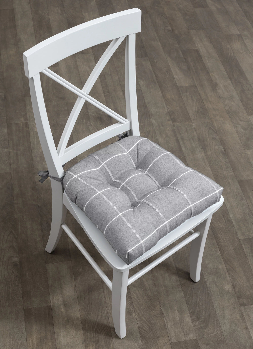 Set of 2 Charcoal Chair Cushions Q983113