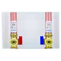 White 1/2 inch Crimp PEX Washing Machine Outlet Box with Hammer Arrestors K721