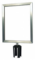 Tensabarrier Sign Frame 14 x 11 in Satin Chrome E7878